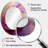 Abstract Lavender Tranquility Balance IV - Modern Oval Wall Mirror-2083481442