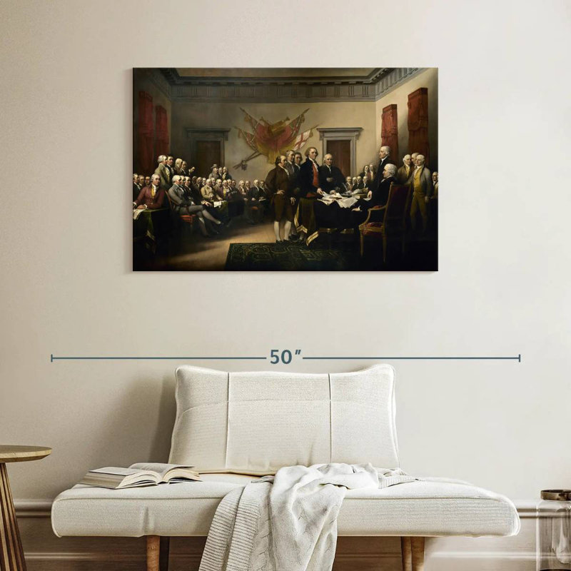 Lelar Declaration Of Independence, 26" H x 39" W