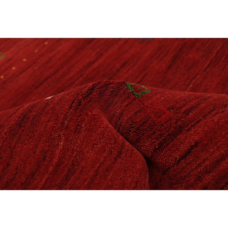 Kashkuli Gabbeh Red Rug 6'9" x 9'9"