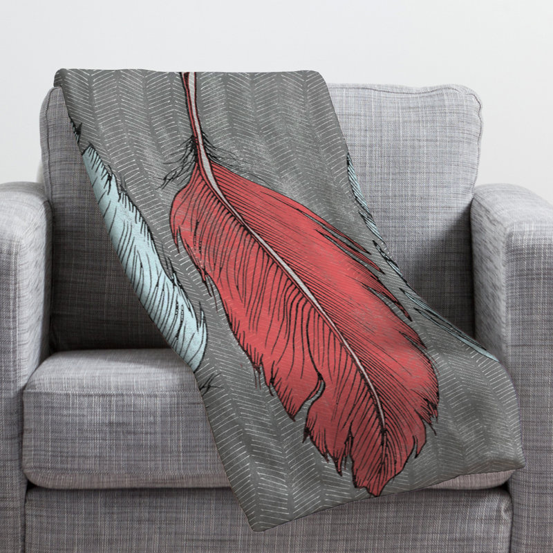 Wesley Bird Throw Blanket, Large