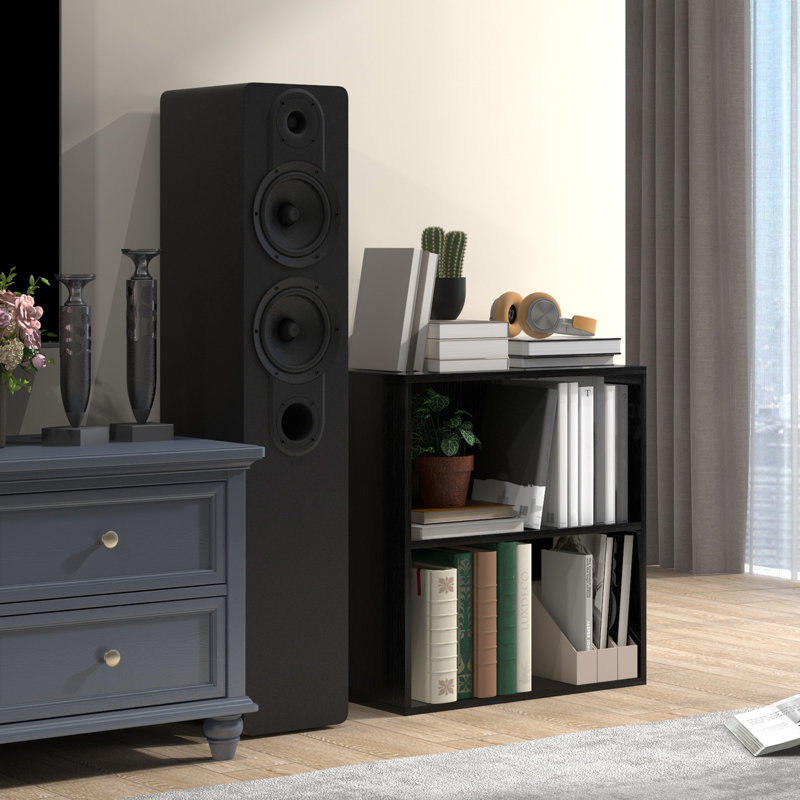 Rejanae 63cm H x 60cm W Bookcase, Black