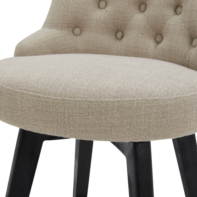 Arjean Swivel Upholstered Counter Stool, Tan, Counter Stool (26" Seat Height)