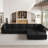Wylodene 9-Piece Reversible Modular and Standard Velvet Sectional with Storage-1738144209