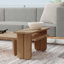 Hudson 31" Teak Wood Outdoor Coffee Table In Natural Tone