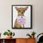 «Love and Chihuahua», toile encadrée de qualité supérieure - prête à être accrochée-864130673-864130674