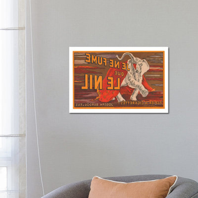 Je Ne Fume Que Le Nil Advertising Vintage Poster by Unknown Artist - Wrapped Canvas Print