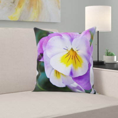 Housse et insert de coussin carré Pansy