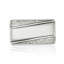 CHESTER RECTANGLE KNOB; MATTE SILVER FINISH