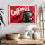 Vieille affiche murale café-111411670