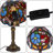 Vintage Tiffany Stained Glass Table Lamp (Bulb Include)