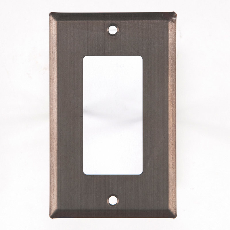 No Subject 1 - Gang Rocker Standard Wall Plate, Rustic Tin
