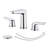 Topcraft Dual-Handle Wide-Spout Bathroom Faucet With Pop-Up Drain-123398895