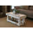 Reclaimed Wood Coffee Table Rustic Modern Solid Wood Living Room Table, 40” x 18”-183852428-183852429
