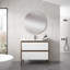 Meuble-lavabo autoportant à deux tiroirs 31 po Tempo - Blanc mat-87459737