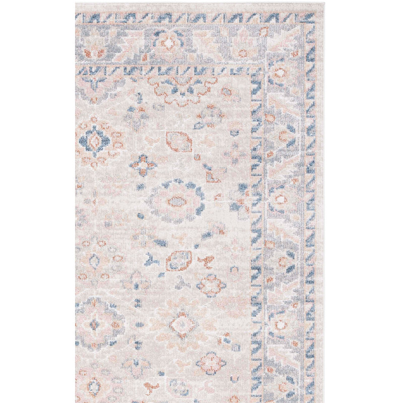 Tapis oriental beige / gris Eeli, Rectangle 8 pi x 10 pi
