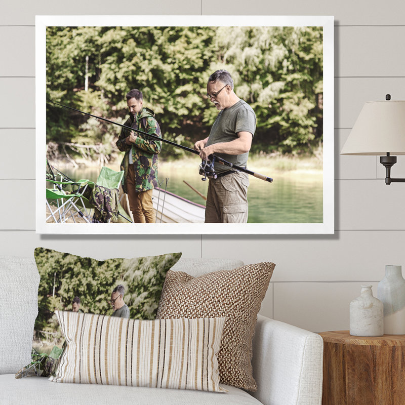 Poursuite de pêche Hunter S, Cadre simple blanc, H 16 po x l 32 po x P 1 po