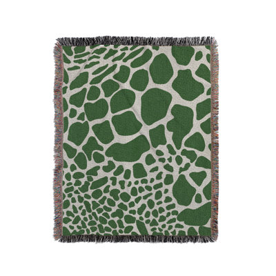 Zuma Animal Print Cotton Blend Blanket Throw