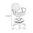 Rea Drafting Stool Chair, Loop Arms, Black Mesh, Chrome Footring