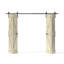 Embossing K Series Unfinished Knotty Wood Bi-Fold Barn Door With Hardware Kit-102095689