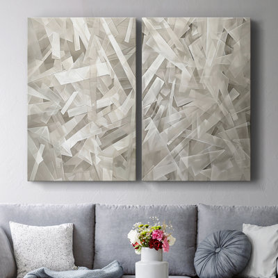 ABSTRACT Series XLVI - Toile tendue avec châssis de qualité supérieure - Prêt à être accroché