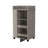 Modern Bar Cart with Casters, Glass Door and 2-Side Shelf-134542361