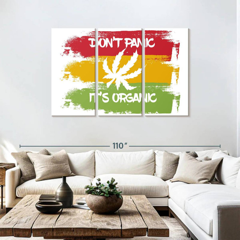 Organic Marijuana, 48" H x 74" W
