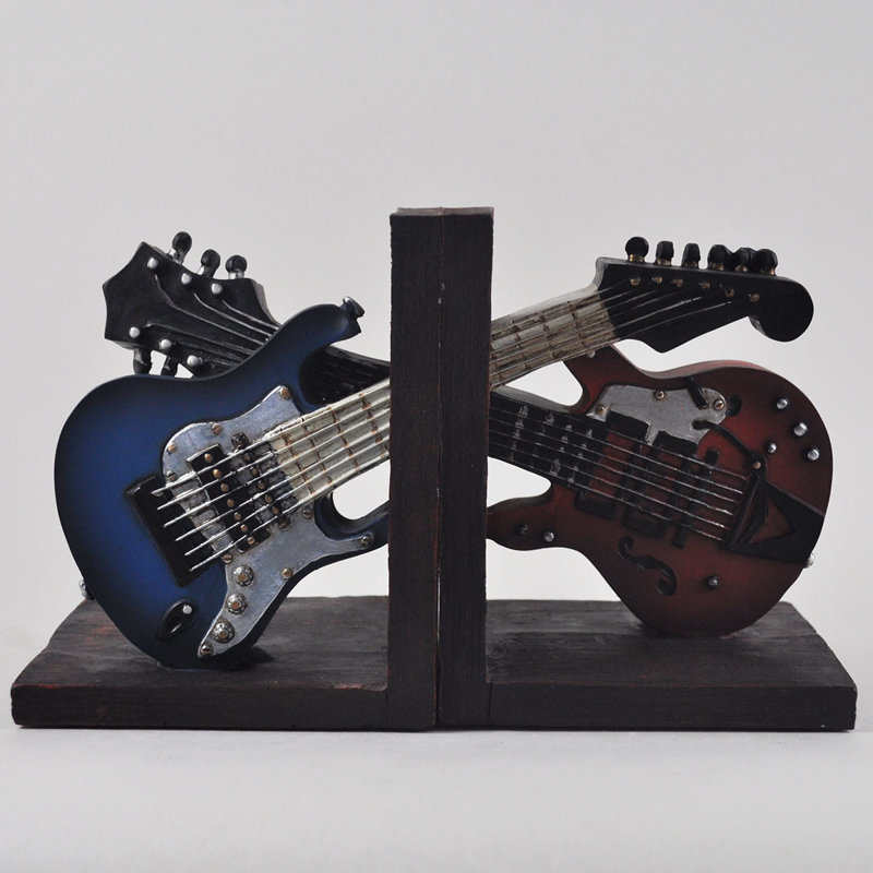 Electric Guitar Shelf Tidy Bookends