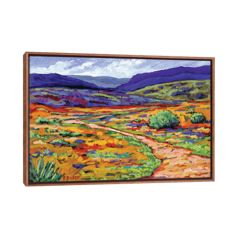 Reproduction d’art « New Mexico Landscape » par Patty Baker, Pas de tapis, H 26 po x l 18 po x 1,5 po