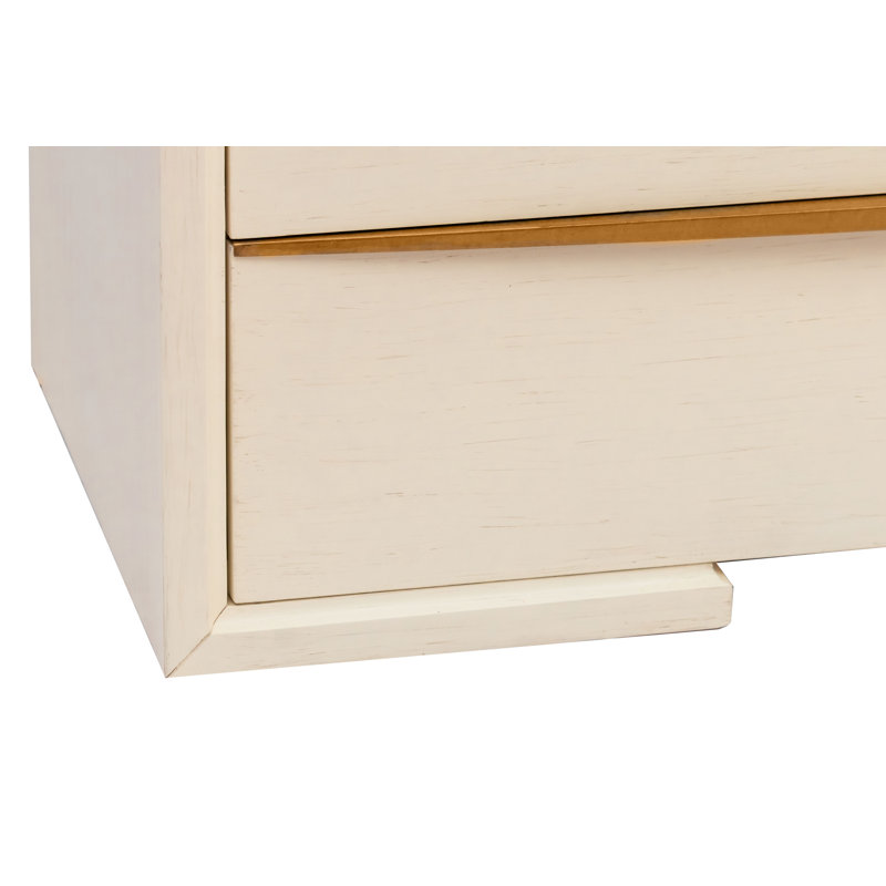 Milano 6-Drawers Cabinet In Antique White, Antique White