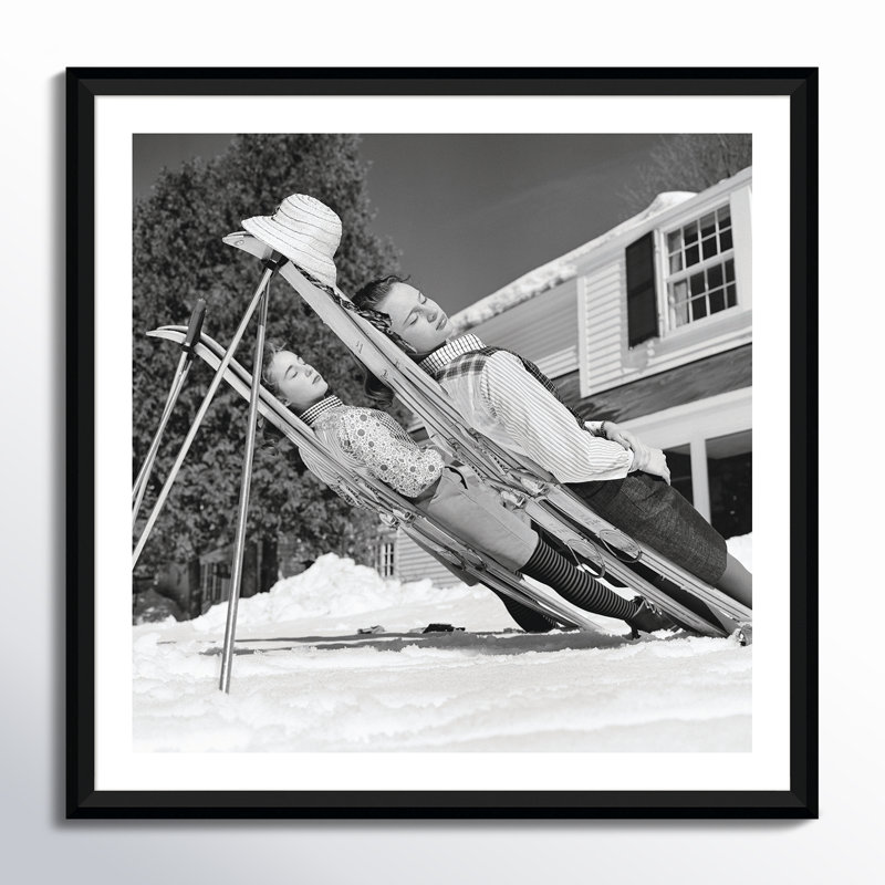 New England Skiing Print by Slim Aarons