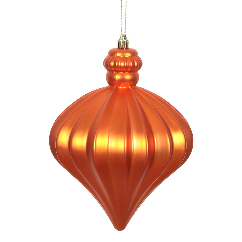 Ornement de Noël oignon 6 po, Orange bruni