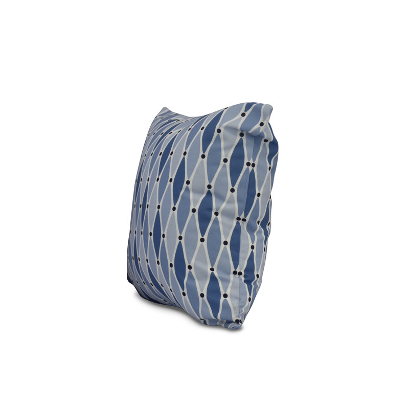 Beach Vacation Throw Pillow, 20" H x 20" W, Blue