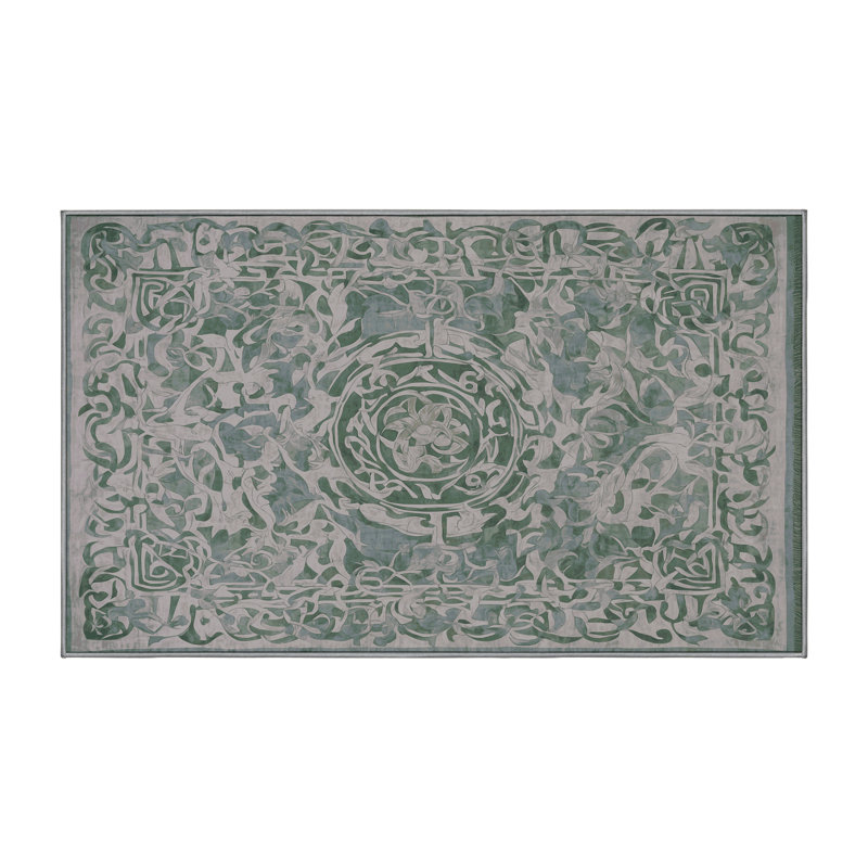 Silky Soft Plush Gray Area Rug, Runner 2' x 4'