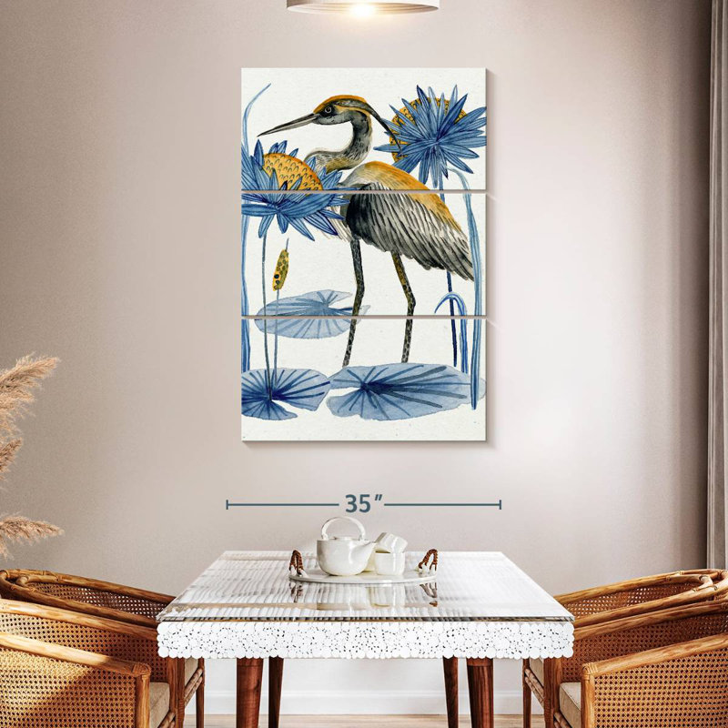 Heron Pond I, 50" H x 32" W