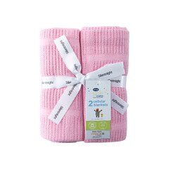 Pink Puccio Fleece blanket for pram