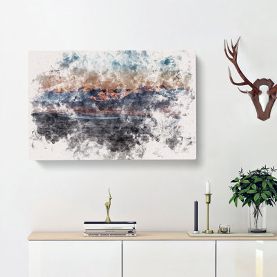 Alaskan Mountains At Dusk - Wrapped Canvas
