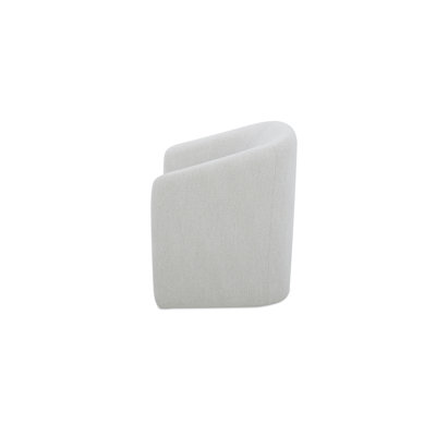 Sandy Rolling Dining Chair Off White