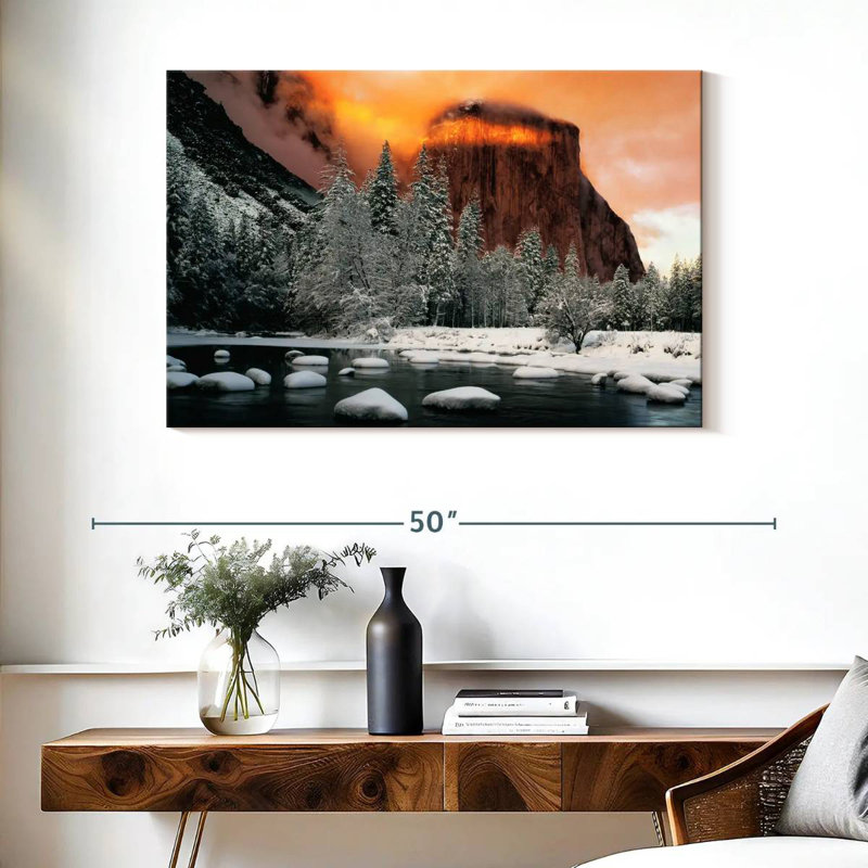 Alvord El Capitan Mountain Winter Glow, H 26 po x l 39 po