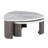Contemporary Style Triangle 3Pc Table Set 1X Nesting Coffee Table 2X End Table Marble Pattern Space Saving Design Primary Living Room