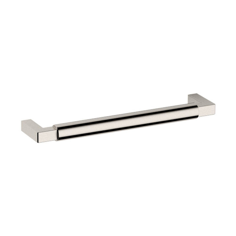 Satin Nickel Solid Brass 6" Cabinet Pull with Mounting Hardware