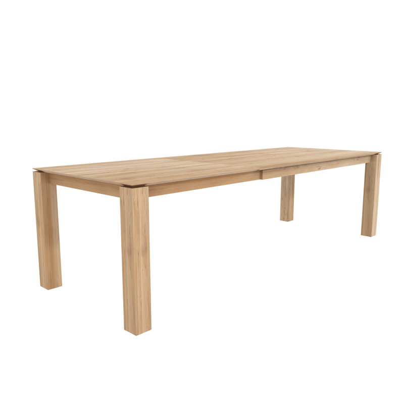 Slice Solid Oak Dining Table, 35.4" W x 86.6" L