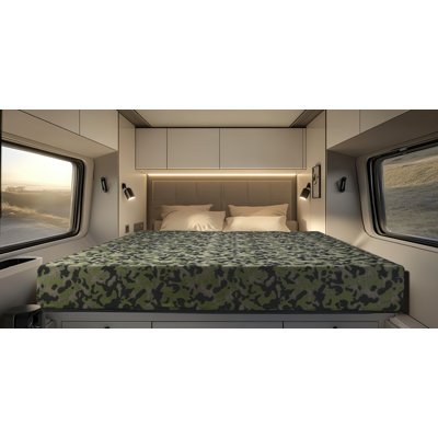 RV CAMO Foam 8” Premium Foam Matt, Flippable - Medium Firm