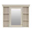 Armoire de rangement murale de salle de bain 35 po x 28 po avec porte miroir