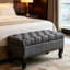 Linen Upholstered Bench