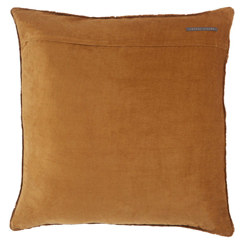 Kam Fringed Cotton Reversible Throw Pillow, Pillow Cover Only - No Insert, Terracotta