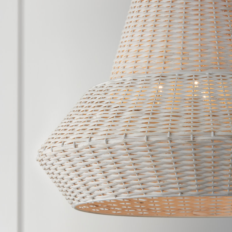 Luminaire suspendu géométrique à 4 lumières, Blanc