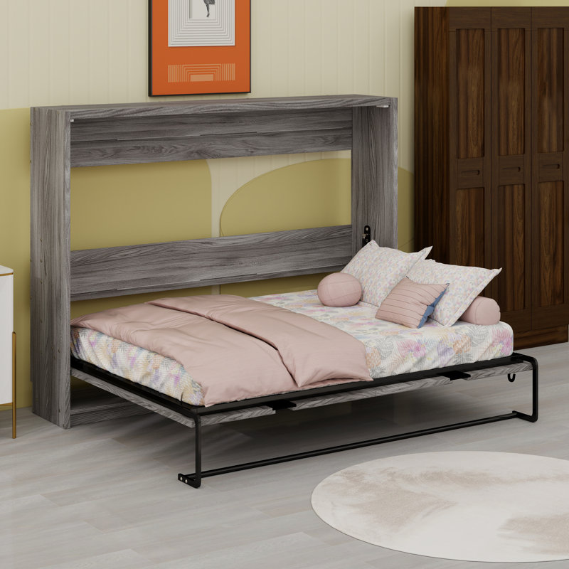 Lit armoire mural en bois