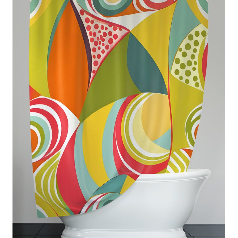Collmar Abstract Shower Curtain, 72" H x 70" W