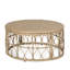 Table basse d'extérieur avec tissage tactile, l 32,91 po x P 25,15 po, H 15,29 po, brun, capacité de charge de 225 lb, P 25,15 po, l 32,91 po, H 15,29 po, charge maximale