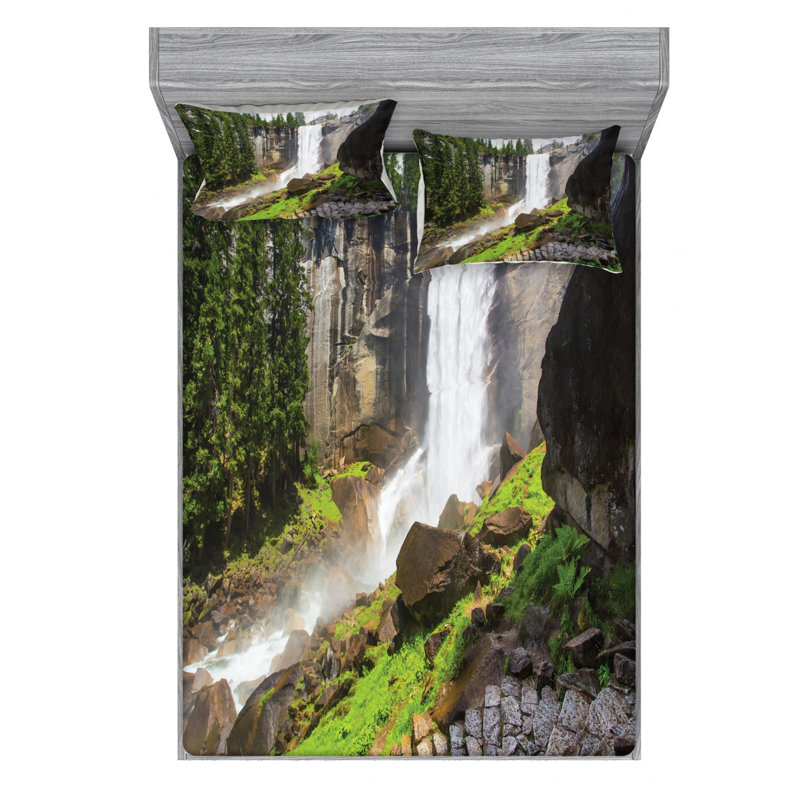 Microfiber Sheet Set, Queen Sheet Set with Fitted Sheet